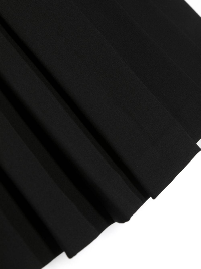 Twinset Belted Pleated Miniskirt In Black