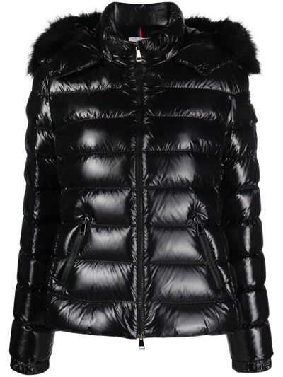 Shop Moncler Badyf Hodded Puffer Jacket In Black