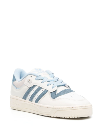Shop Adidas Originals Rivalry Low 86 Leather Sneakers In White