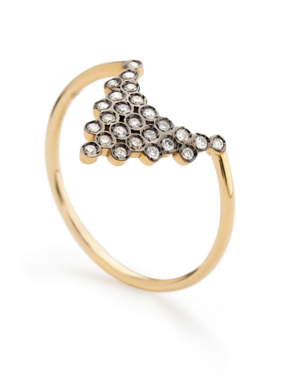 Yannis Sergakis 18kt Yellow Gold Charnières Diamond Ring In Gold