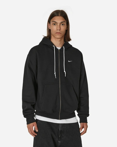 Nike Solo Swoosh Hoodie In Black