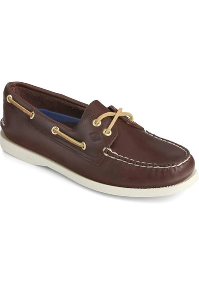 Shop Sperry Womens/ladies Authentic Original Leather Boat Shoes (brown)