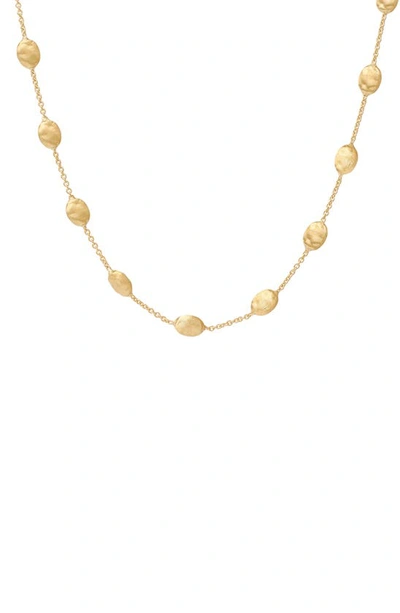 Shop Marco Bicego Siviglia Station Necklace In 18k Gold