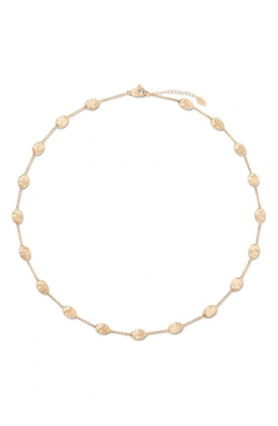 Shop Marco Bicego Siviglia Station Necklace In 18k Gold