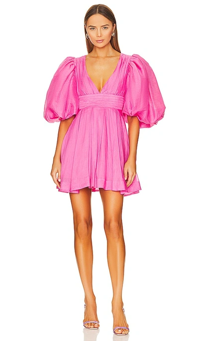 Shop Aureta Serendipity Mini Dress In Pink