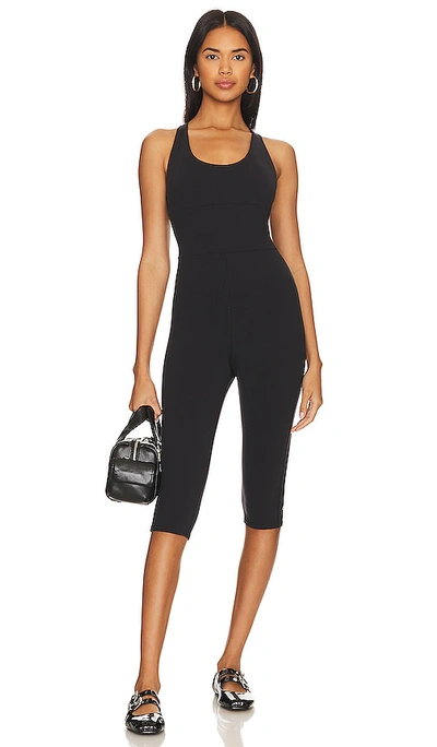 Shop Alo Yoga Airbrush Physique Onesie In Black