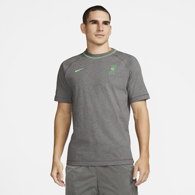 Shop Nike Liverpool Fc Travel  Men's Short-sleeve Soccer Top In Grey