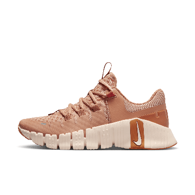 Shop Nike Women's Free Metcon 5 Workout Shoes In Brown