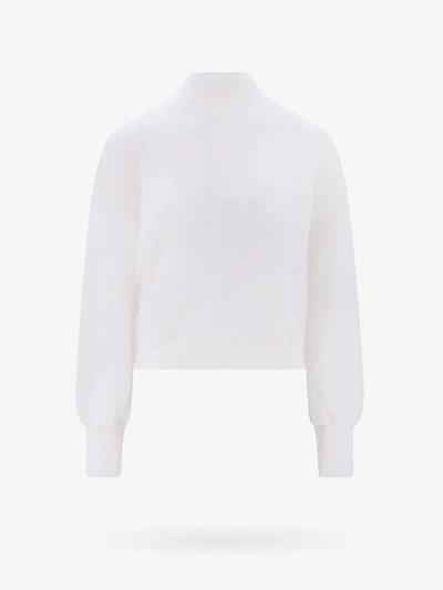 Shop Alberta Ferretti Sweater In White