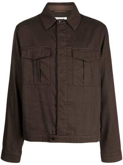 Shop Ymc You Must Create Brown Battle Shirt Jacket