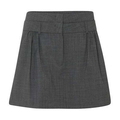 Shop The Garment Pisa Mini Skirt In Grey_melange