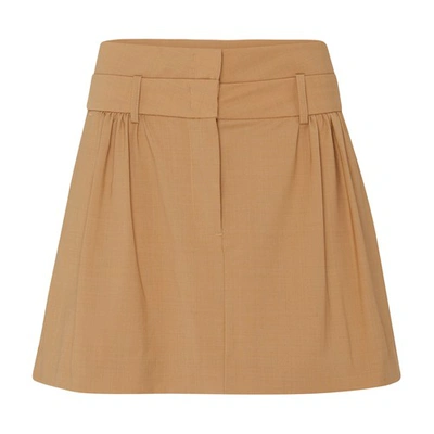Shop The Garment Pisa Mini Skirt In Camel