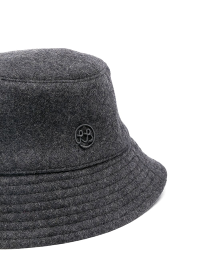 Shop Ruslan Baginskiy Embroidered-logo Bucket Hat In Grey