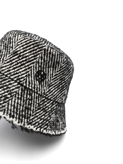 Shop Ruslan Baginskiy Embroidered-logo Bucket Hat In Black