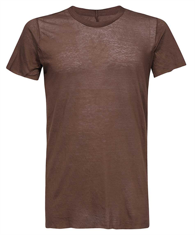Shop Rick Owens Basic T-shirt In Brown