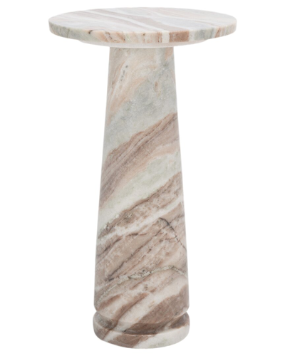 Shop Safavieh Couture Valentia Round Marble Accent Table In White