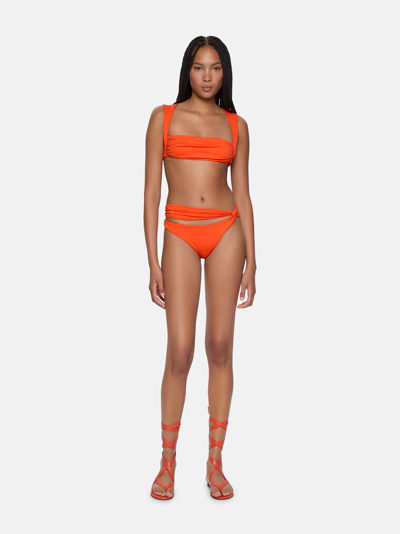 Shop Attico Orange Bikini