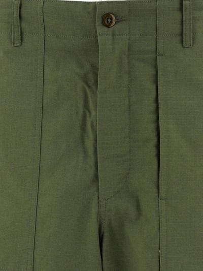 Shop Engineered Garments "fatigue" Shorts In Green