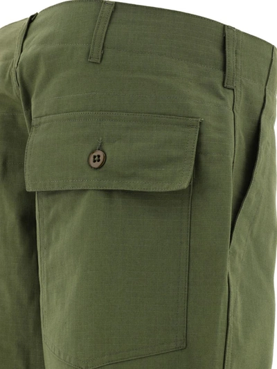 Shop Engineered Garments "fatigue" Shorts In Green