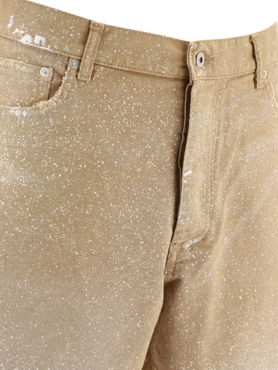 Shop Heron Preston "powder Wash" Shorts In Beige