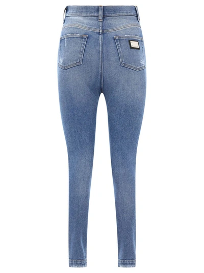 Shop Dolce & Gabbana "grace" Jeans In Blue