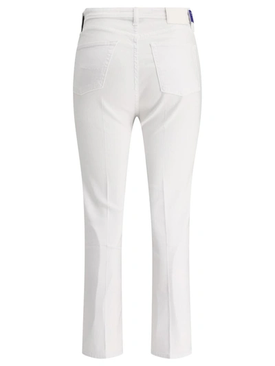 Shop Jacob Cohen "kate" Jeans In White