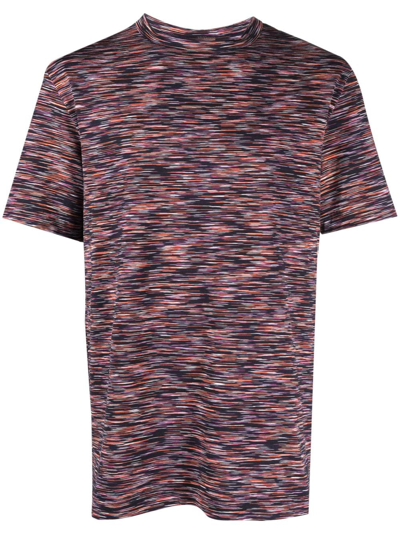 Shop Missoni Space-dyed Cotton T-shirt In Orange