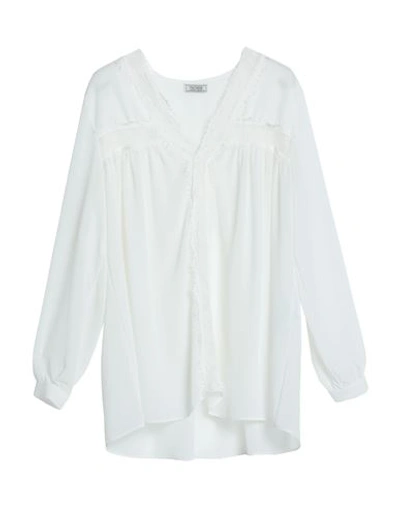 Shop Fracomina Woman Top White Size Xl Polyester
