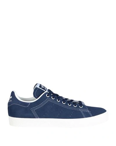 Shop Adidas Originals Stan Smith Cs Man Sneakers Blue Size 8 Soft Leather