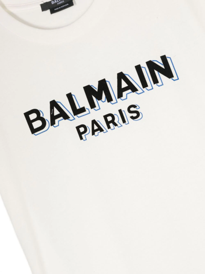 Shop Balmain T-shirt Con Logo In White