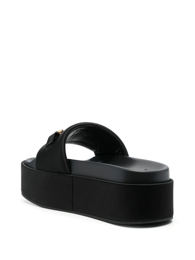 Shop Versace Sandali Platform Medusa 95 In Black