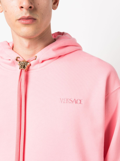 Shop Versace Felpa Medusa In Pink