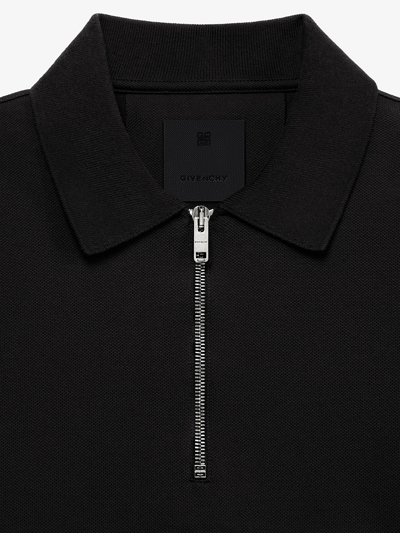 Shop Givenchy Polo Con Zip  Archetype In Black