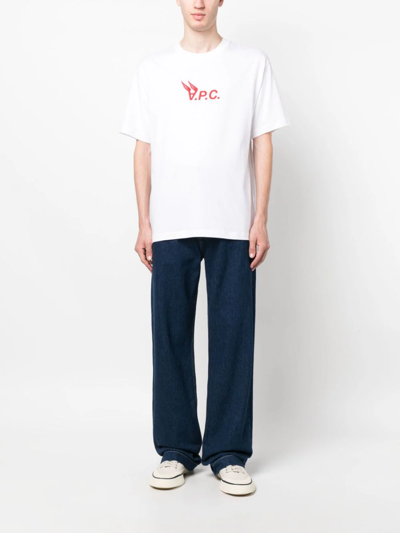 Shop Apc Hermance T-shirt In White