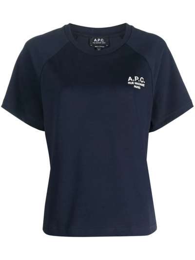 Shop Apc T-shirt Michele In Blue