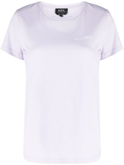 Shop Apc T-shirt Item In Violet