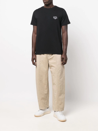 Shop Apc T-shirt Raymond In Black