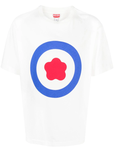 Shop Kenzo T-shirt Oversize  Target In White