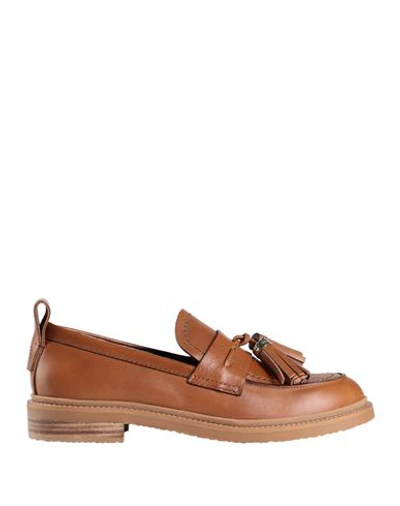 Shop See By Chloé Woman Loafers Tan Size 7 Calfskin In Brown