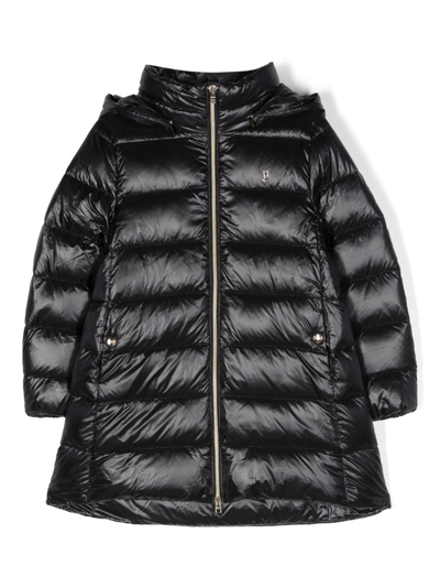 Shop Herno Long-sleeve Padded Jacket In Black
