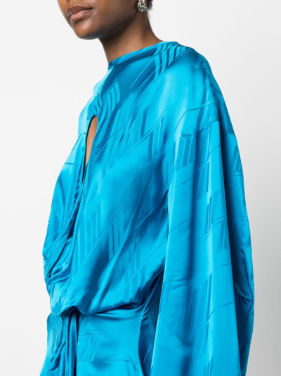 LOGO印花长袖迷你连衣裙