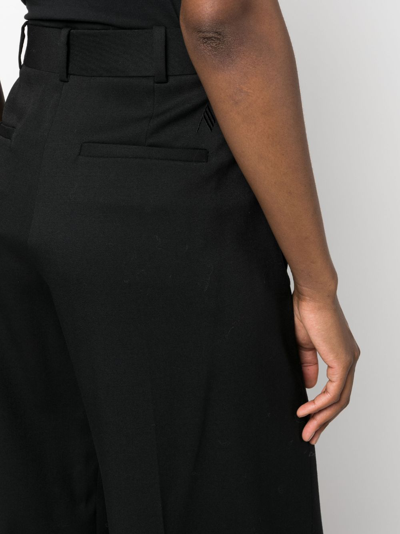 Shop Attico Long-length Tailored Trousers In Black