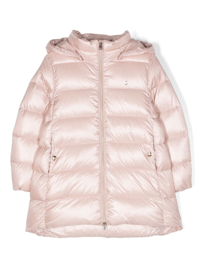 Shop Herno Long-sleeve Padded Jacket In Pink