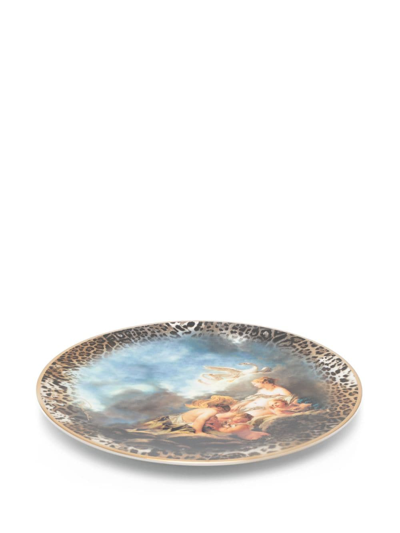 Shop Roberto Cavalli Home Wild Leda-print Charger Plate In Jc018