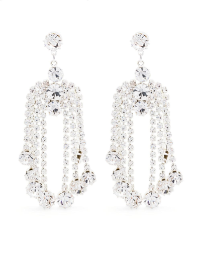Shop Magda Butrym Crystal-embellished Metallic Earrings