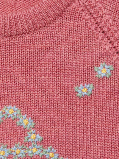 Shop Gucci Intarsia-knit Wool Jumper In Pink