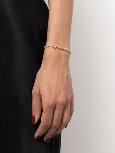 Shop Yvonne Léon 9kt Yellow Gold Rivière Escargot Diamond Bracelet