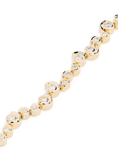Yvonne Léon 9kt Yellow Gold Rivière Escargot Diamond Bracelet In Gold