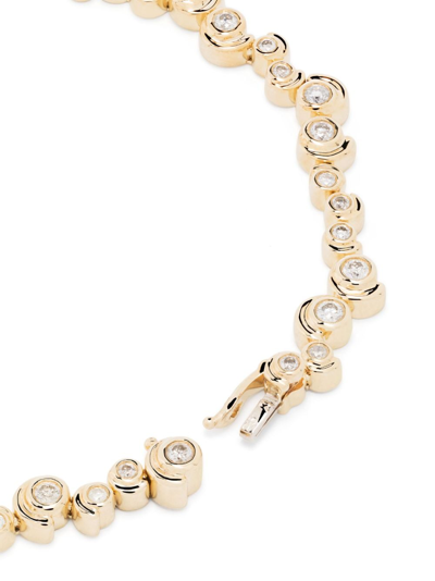 Shop Yvonne Léon 9kt Yellow Gold Rivière Escargot Diamond Bracelet