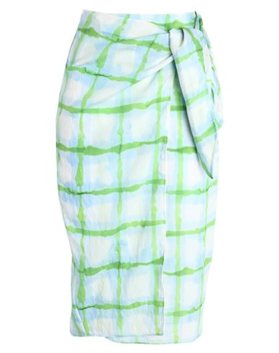 Shop Arket Woman Midi Skirt Sky Blue Size 10 Lyocell, Polyamide